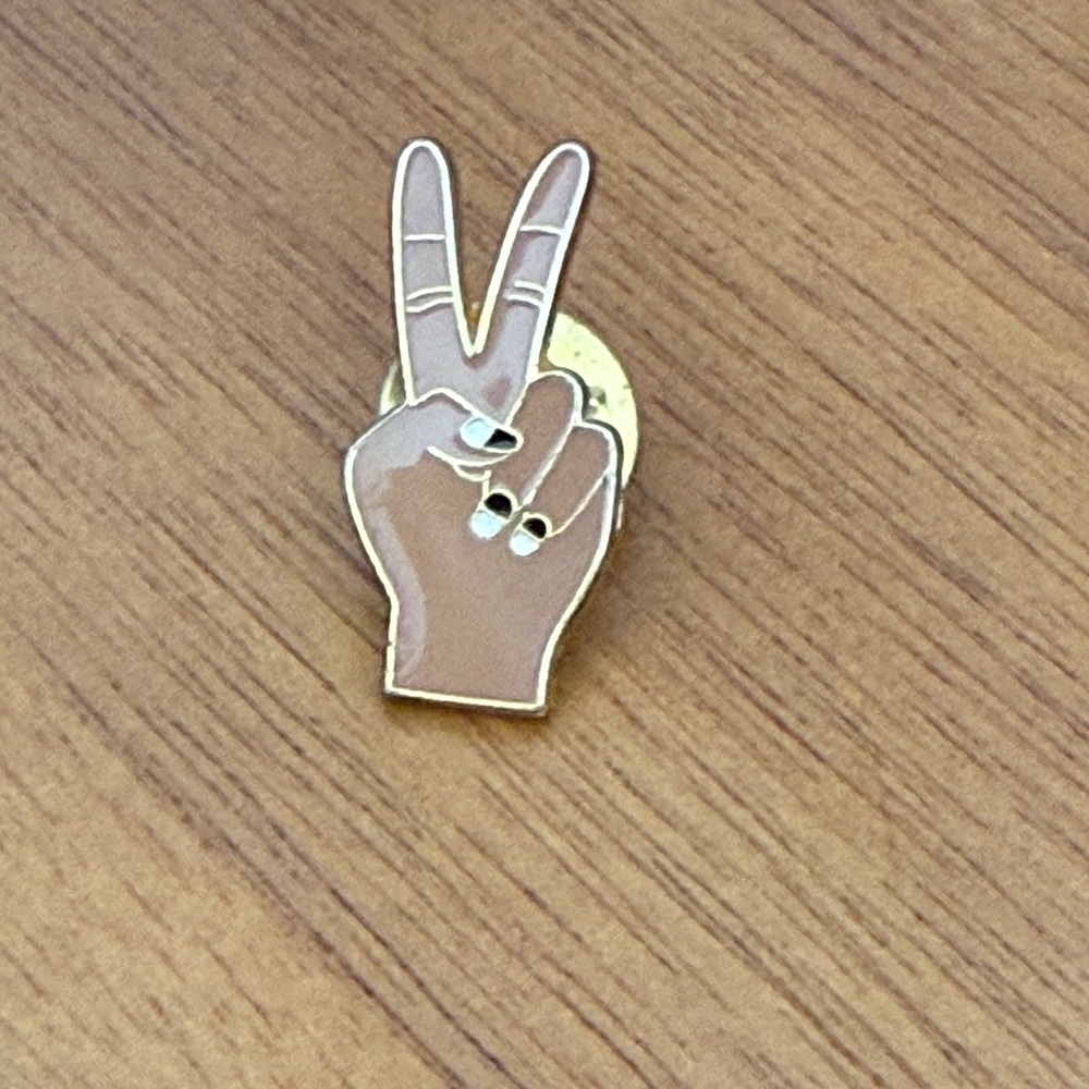 Peace Sign Enamel Pin